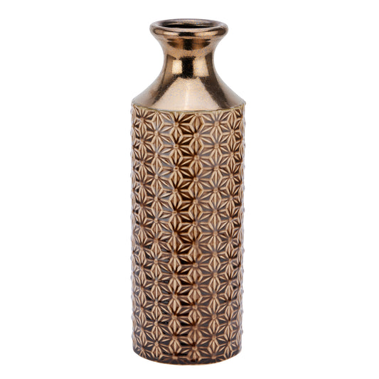 Loen Collection Caramel Fluted Vase