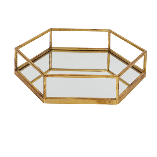Gold Hexagon Set Of Two Trays - Skandi London