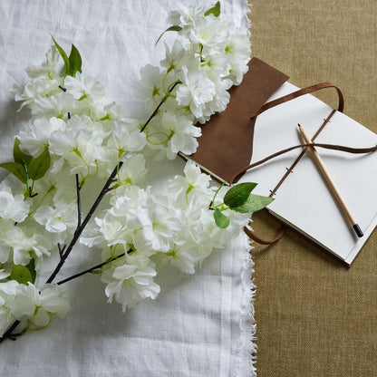 Skandi London Large White Full Cherry Blossom Stem - Skandi London