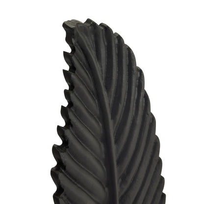 Skandi London Black Cast Leaf Ornament - Skandi London
