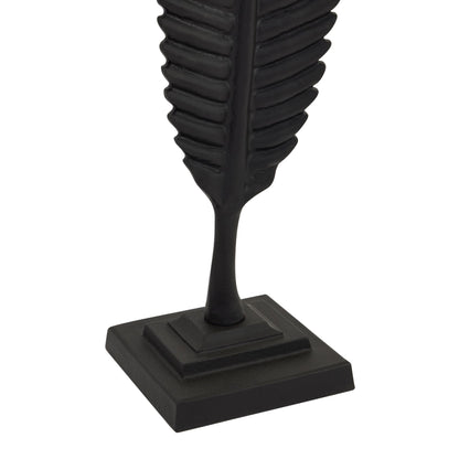 Skandi London Black Cast Leaf Ornament - Skandi London