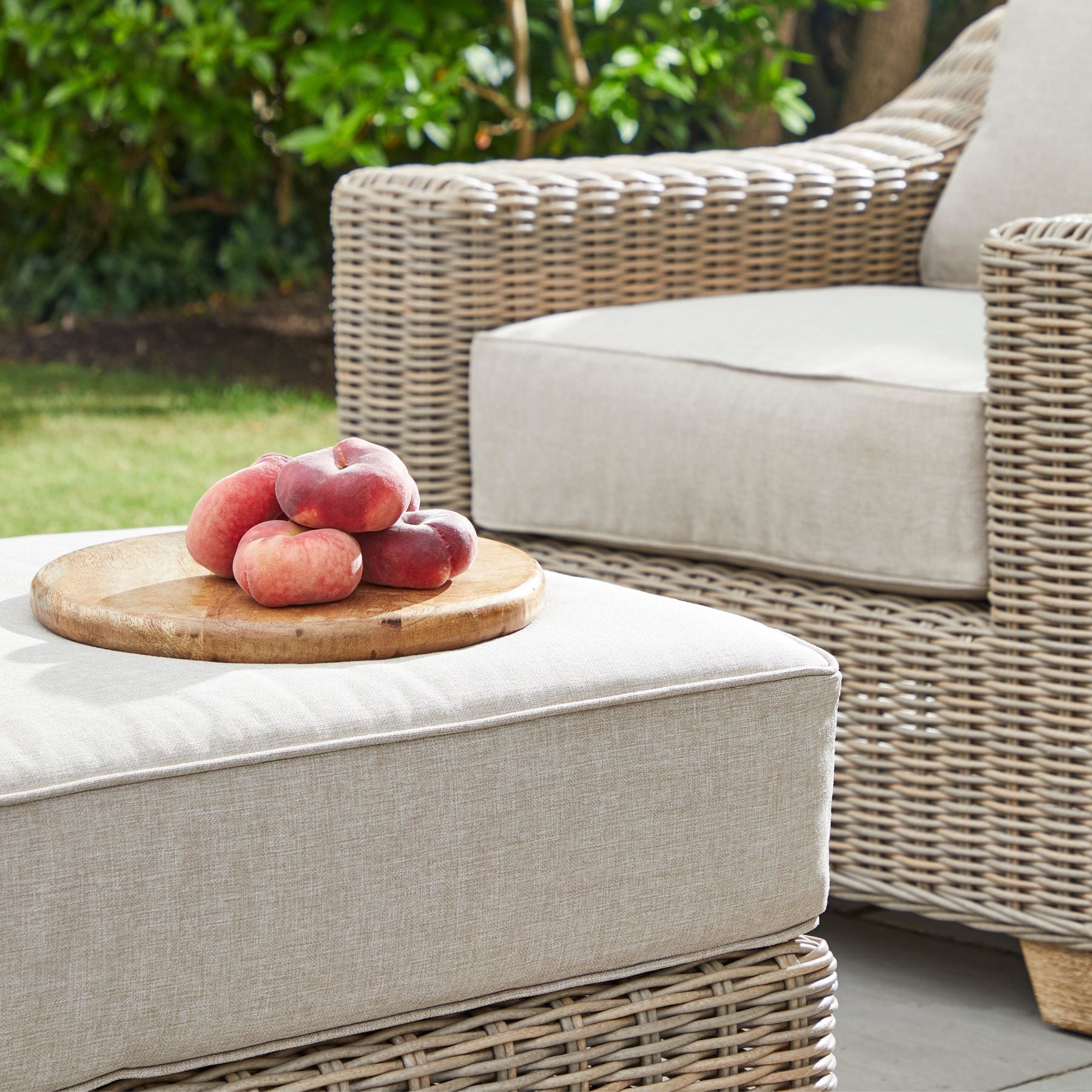 Capri Collection Outdoor Foot Stool - Skandi London