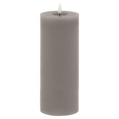 Luksus Collection Melt Effect 3.5x9 Grey LED Wax Candle - Skandi London
