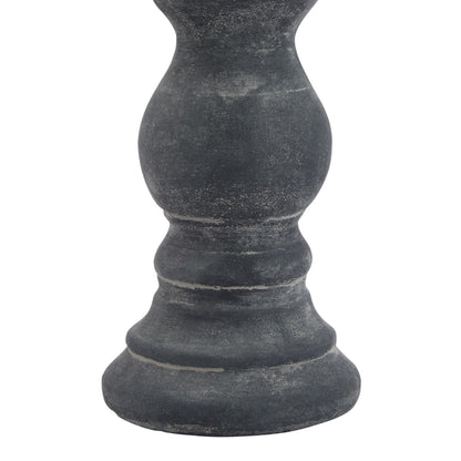 Malmo Small Grey Column Candle Holder - Skandi London