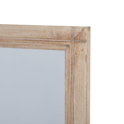 Skandi London Washed Wood Large Window Mirror - Skandi London