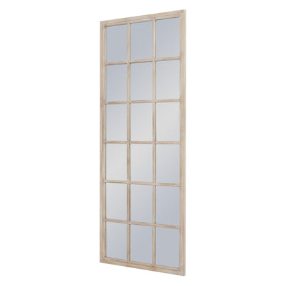 Skandi London Tall Washed Wood Window Mirror - Skandi London