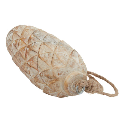 Skandi London Antique White Wash Large Pine Cone Bauble - Skandi London
