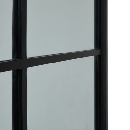 Skandi London Black Wood XL Window Mirror - Skandi London