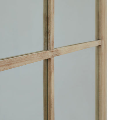 Skandi London Washed Wood XL Window Mirror - Skandi London