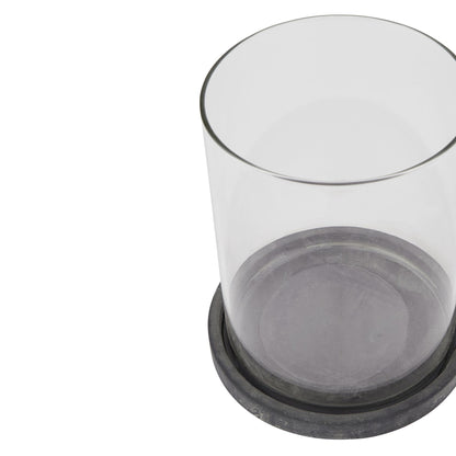 Malmo Grey Large Hurricane Lantern - Skandi London