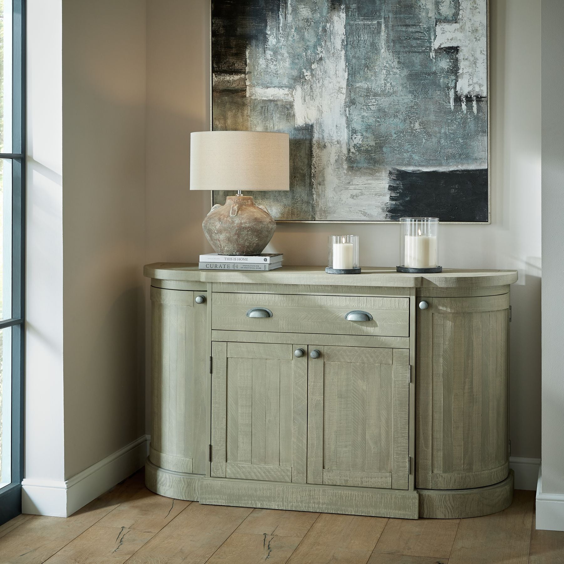 Malmo Grey Hurricane Lantern - Skandi London