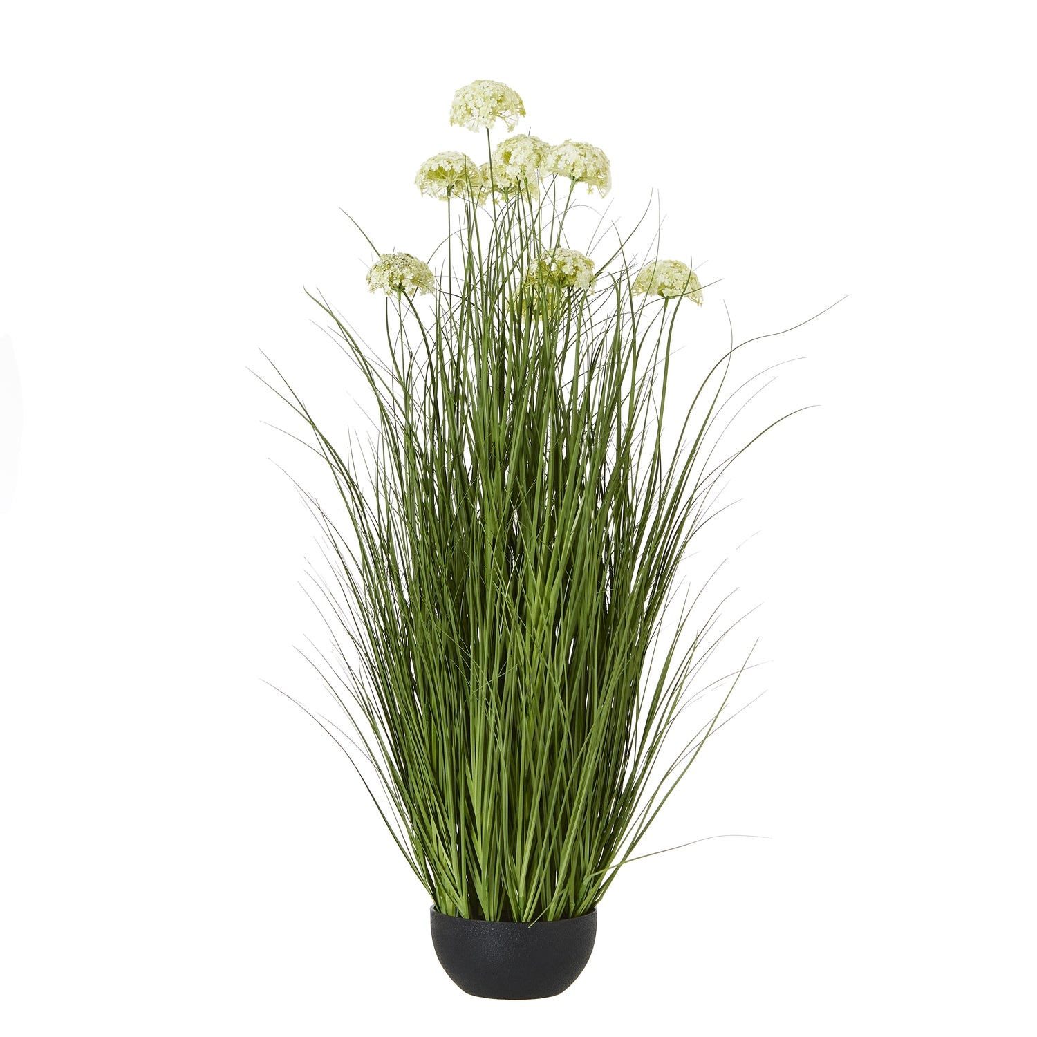 White Allium Plant In Pot - Skandi London