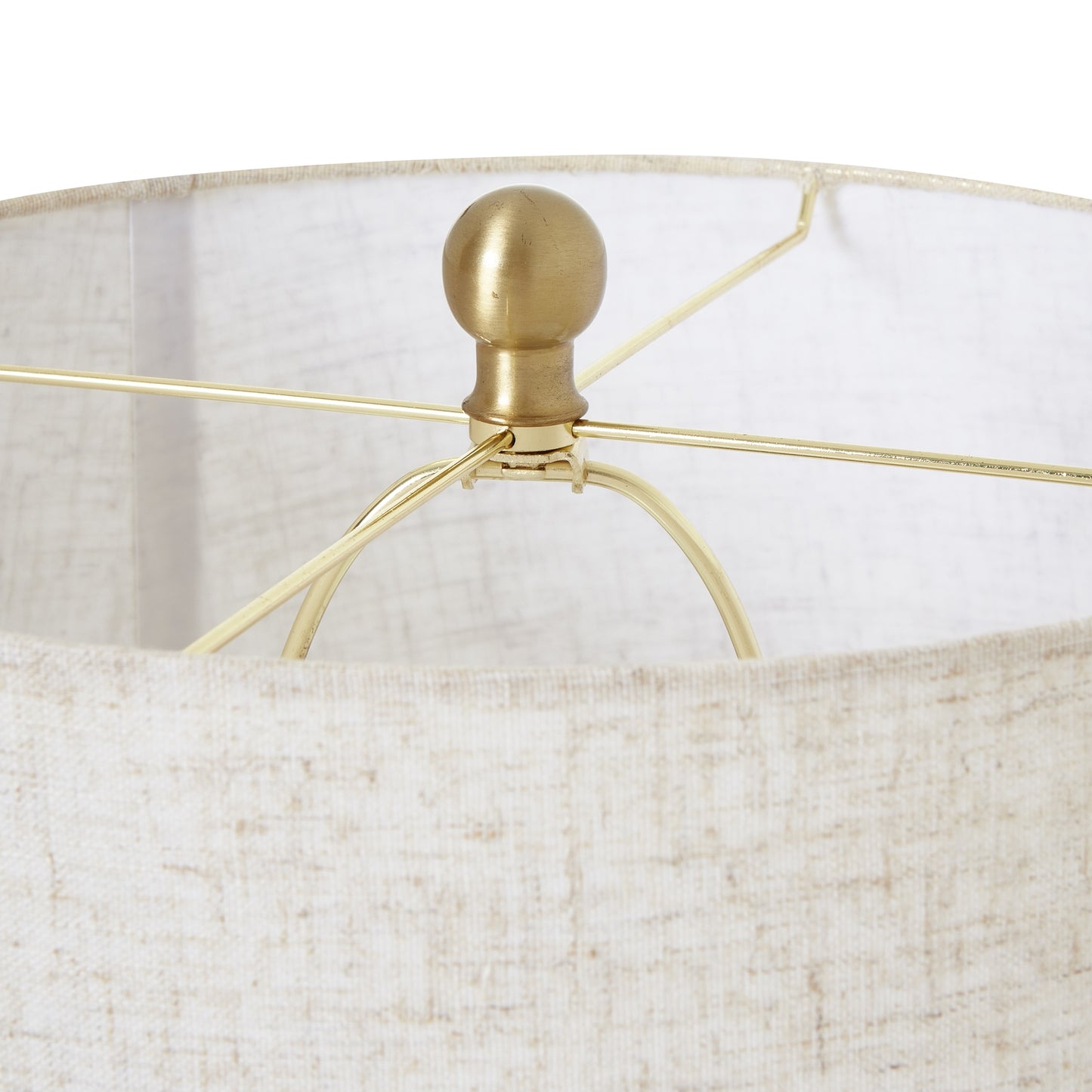White Wash Bulbous Wicker Table Lamp With Linen Shade - Skandi London