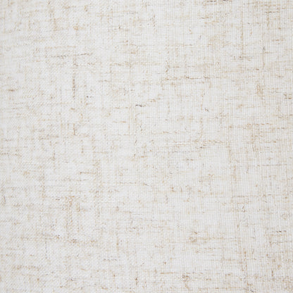 White Wash Bulbous Wicker Table Lamp With Linen Shade - Skandi London