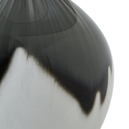 Grey Shadows Table Lamp With Linen Shade - Skandi London