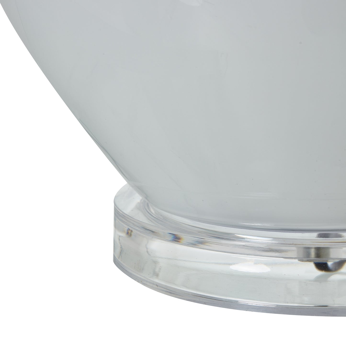 Grey Shadows Table Lamp With Linen Shade - Skandi London