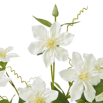 Cream Pearl Clematis Spray - Skandi London