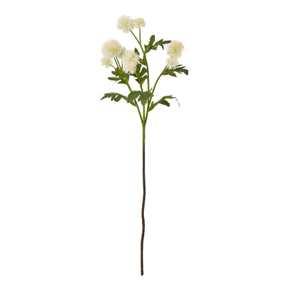 Cream Globe Thistle Spray - Skandi London