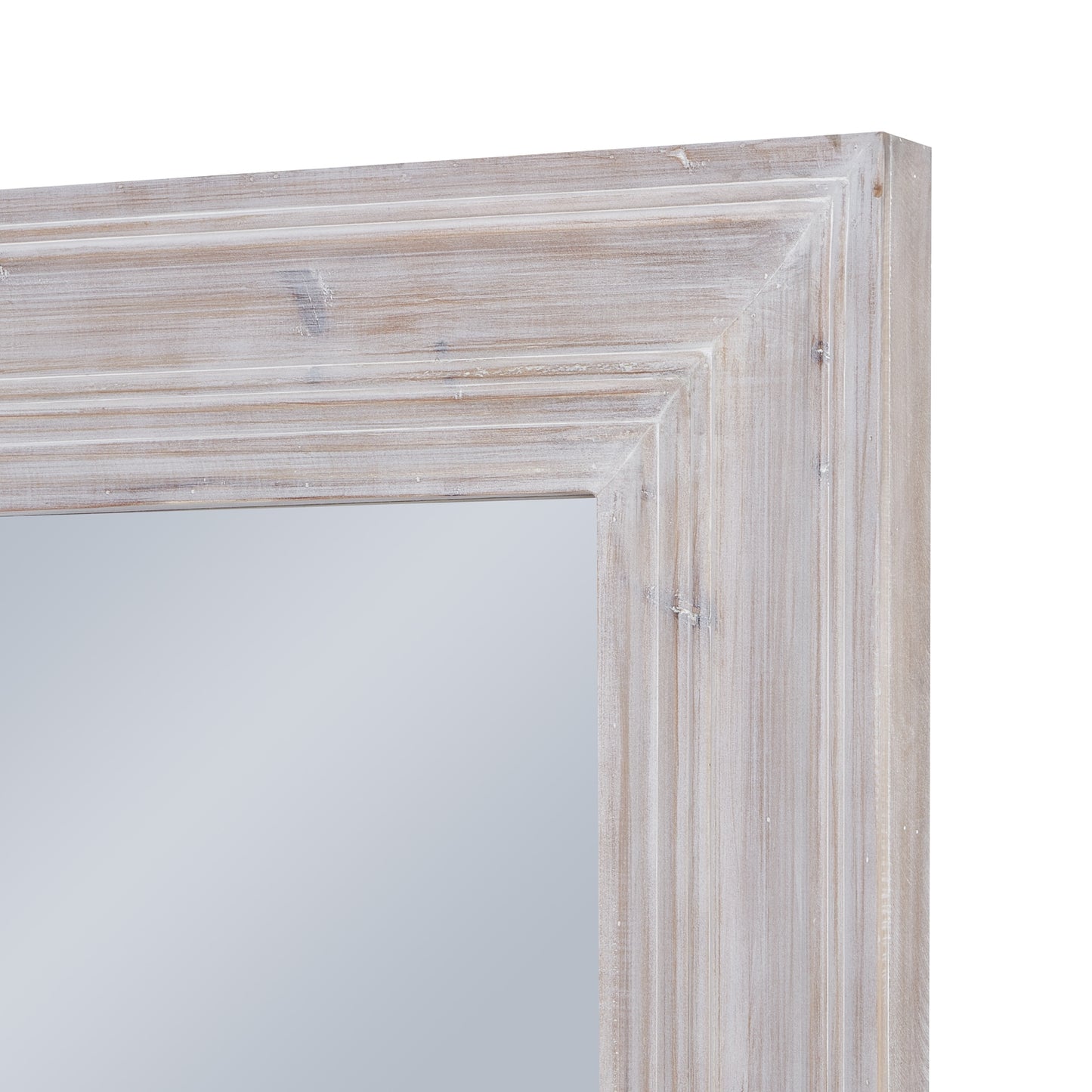 Harewood White Washed Large Mirror - Skandi London