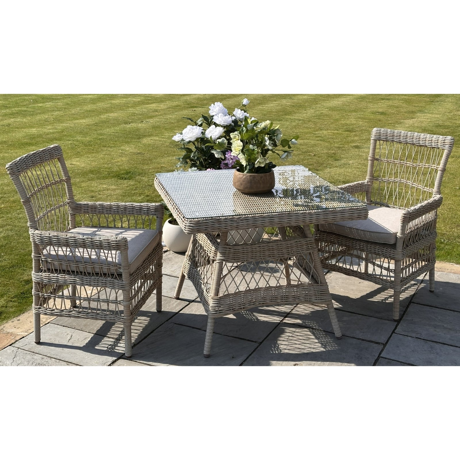 Provence Collection Outdoor 4 Seater Dining Set - Skandi London