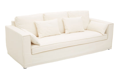 Kara 3 Seat Cream Sofa - Skandi London
