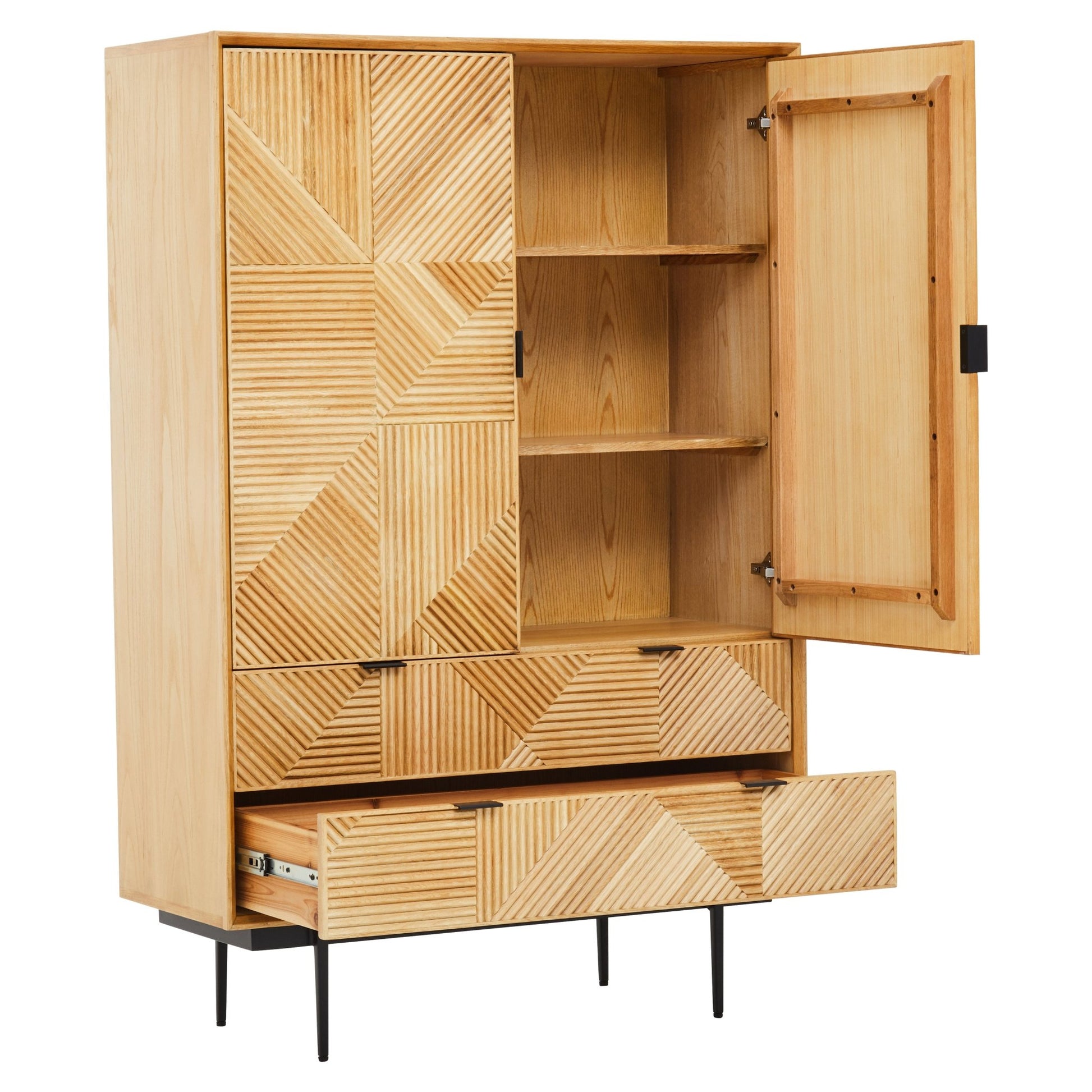 Gunnar Natural Wooden Cabinet - Skandi London