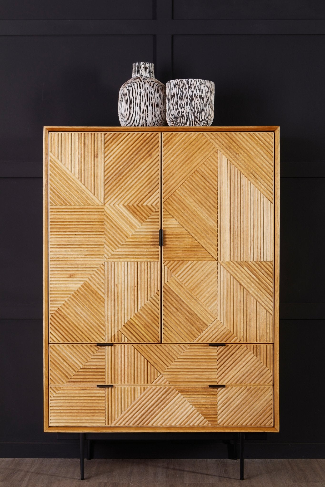 Gunnar Natural Wooden Cabinet - Skandi London