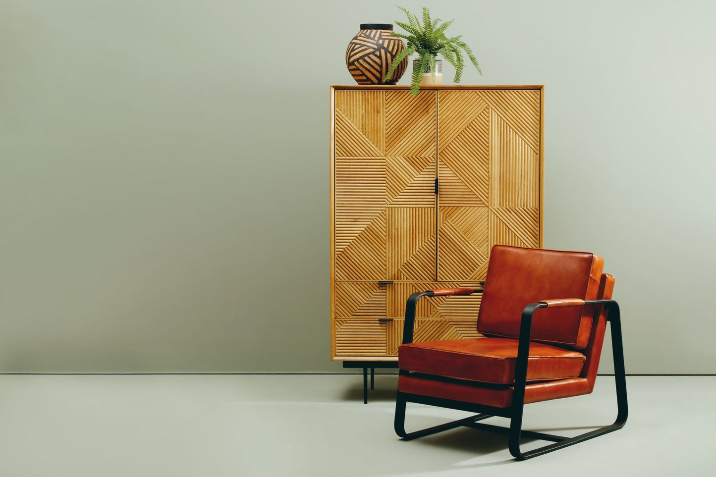 Gunnar Natural Wooden Cabinet - Skandi London