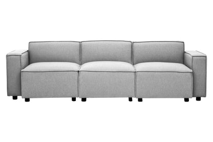 Rana Grey Fabric Right Arm Sofa - Skandi London