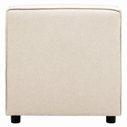 Rana Cream Fabric Armless Sofa - Skandi London