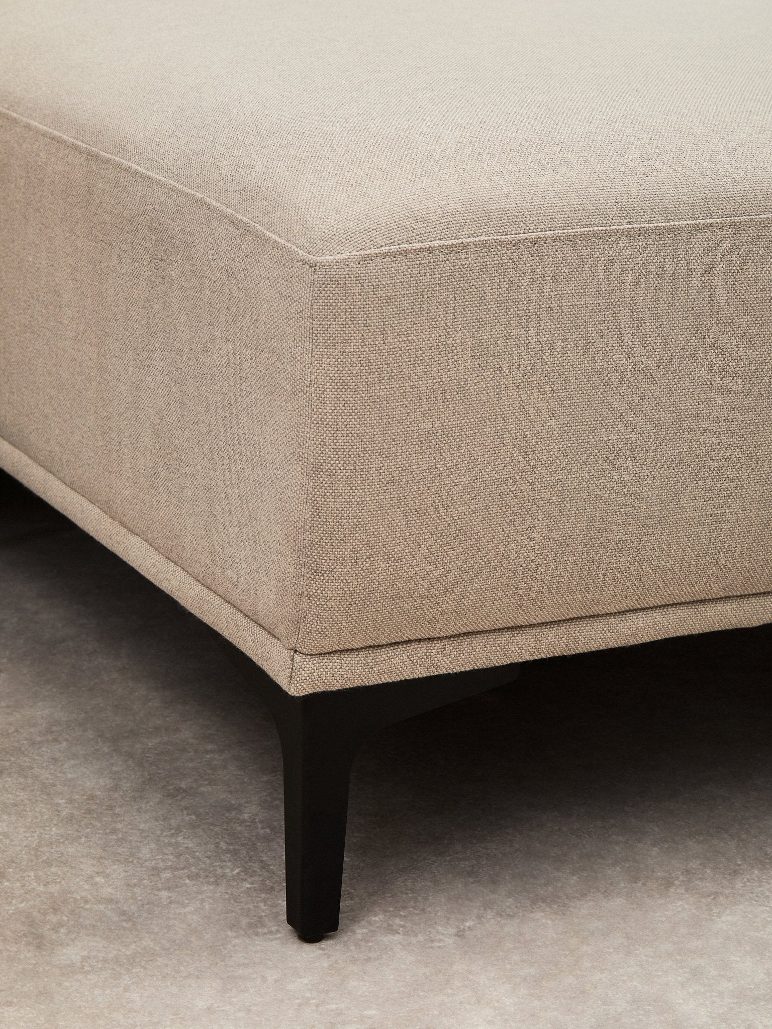 Rakel 3 Seat Natural Fabric Left Chaise Sofa - Skandi London