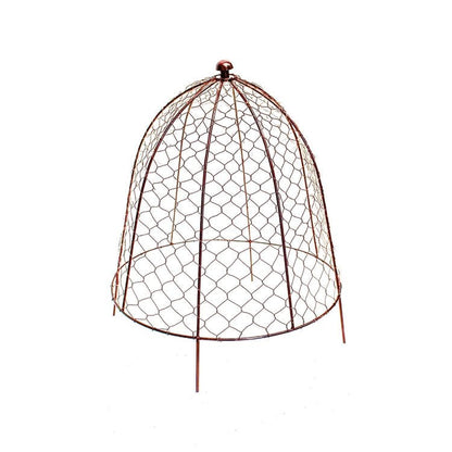 Outdoor Wire Netted Plant Protector Bronze H48cm W36 - Skandi London