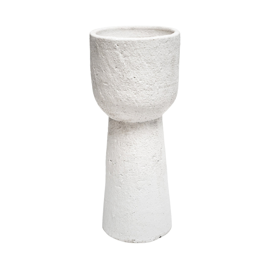 Suren Tall Planter Rustic White - Large - Skandi London