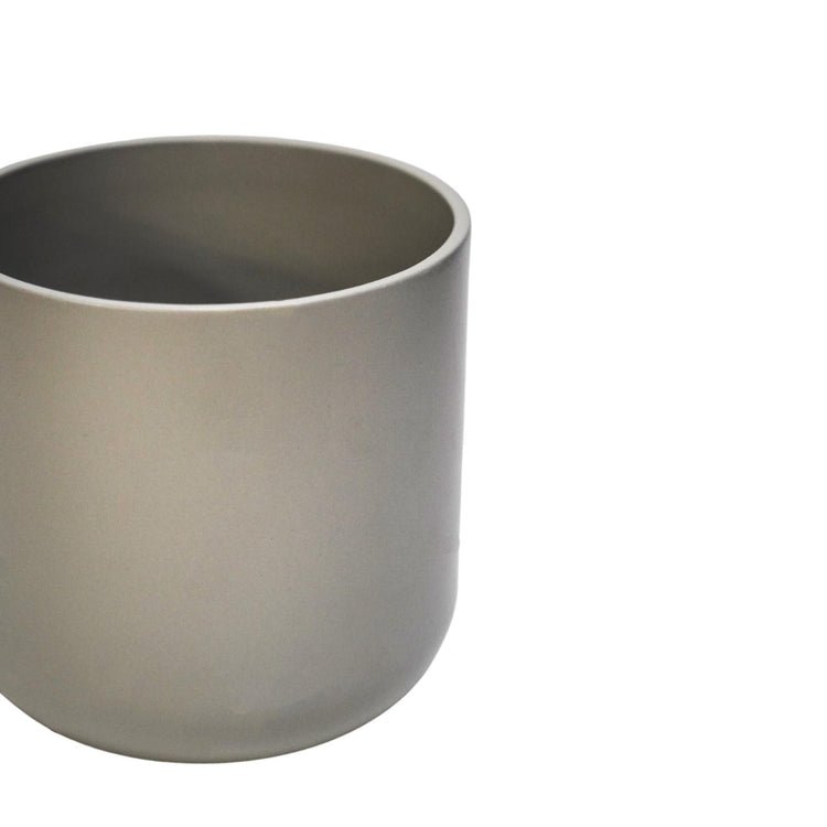 Lisbon Planter Light Grey H26Cm D26Cm - Skandi London