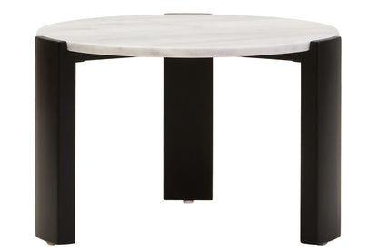Palermo Round White Marble Top Small Coffee Table