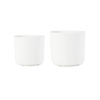 Celine Set of Two Recycled White Planters - Skandi London