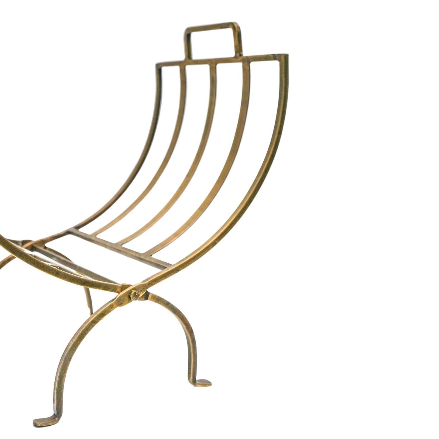 Horten Log Basket Brass - Skandi London