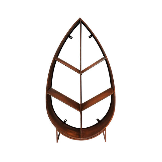 Syrin on Stand Sculptural Log Storage Natural Rust - Skandi London