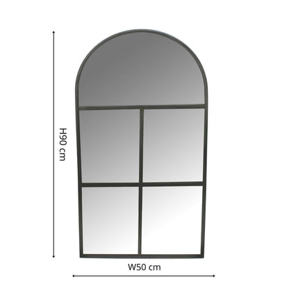 Tate Outdoor Mirror Natural Black - Skandi London