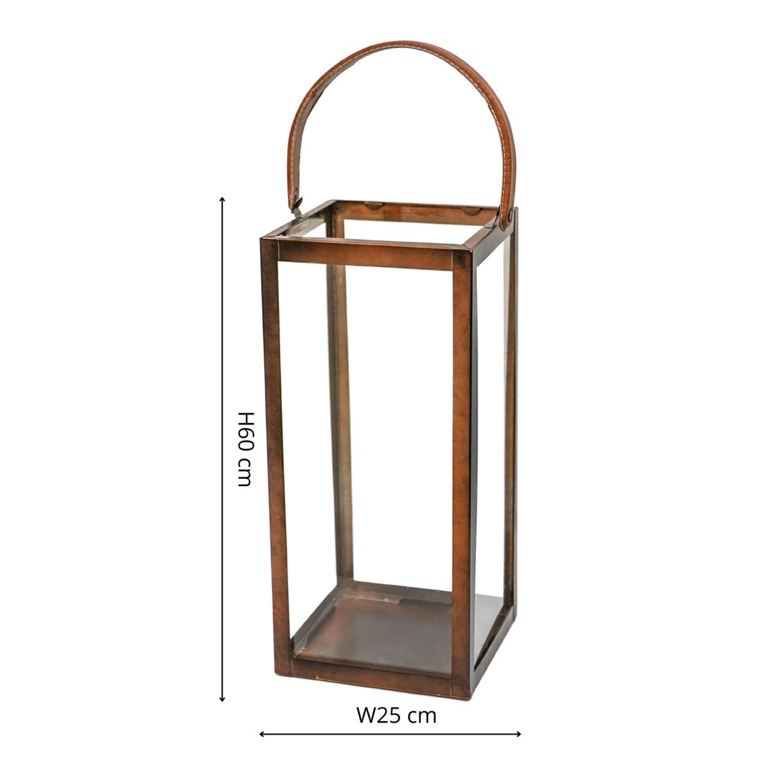 Thoren Tall Lantern in Copper - Large - Skandi London