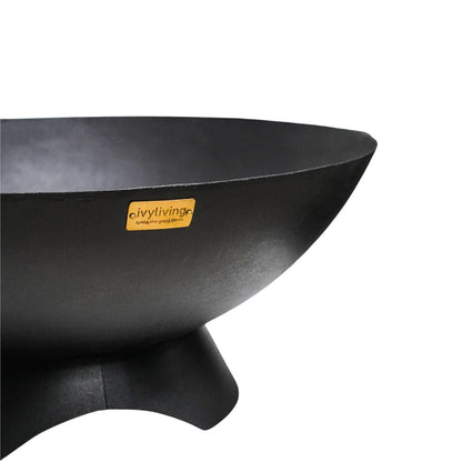 Outdoor Viggo Fire Pit in Black Iron - Skandi London
