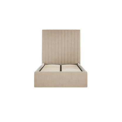 Soho Nordic Beige Tall Ottoman Single Bed - Skandi London
