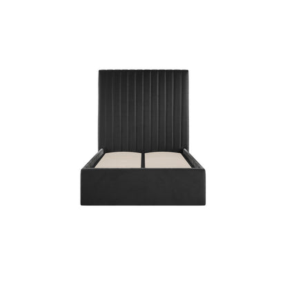 Soho Nordic Black Tall Ottoman Single Bed - Skandi London
