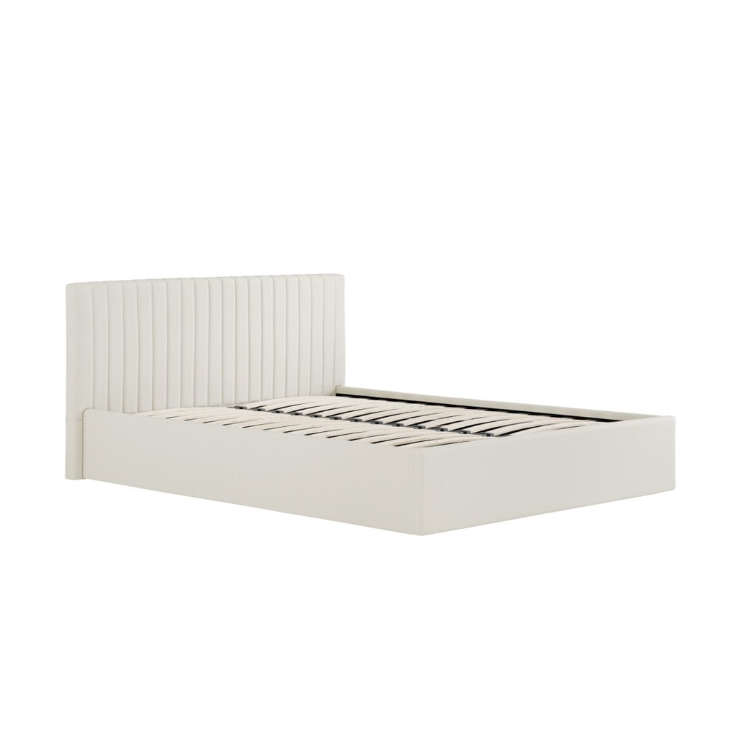 Soho Nordic Milk Ottoman Double Bed - Skandi London