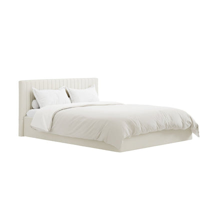 Soho Nordic Milk Ottoman Double Bed - Skandi London