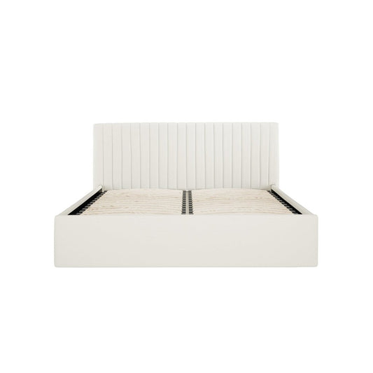 Soho Nordic Milk Ottoman King Size Bed - Skandi London