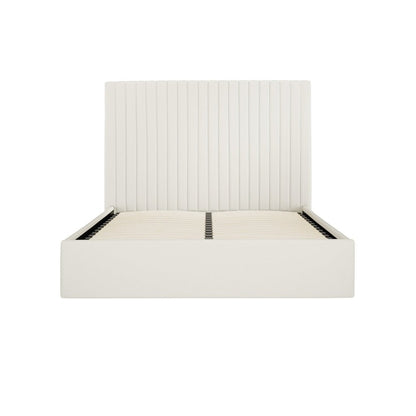 Soho Nordic Milk Tall Ottoman Super King Size Bed - Skandi London