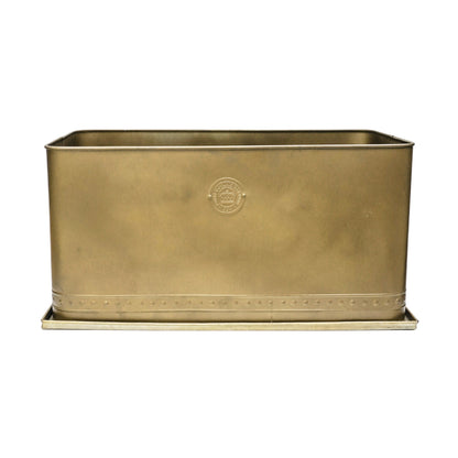 Skandi London Luxe Outdoor Planter in Brass - Large - Skandi London