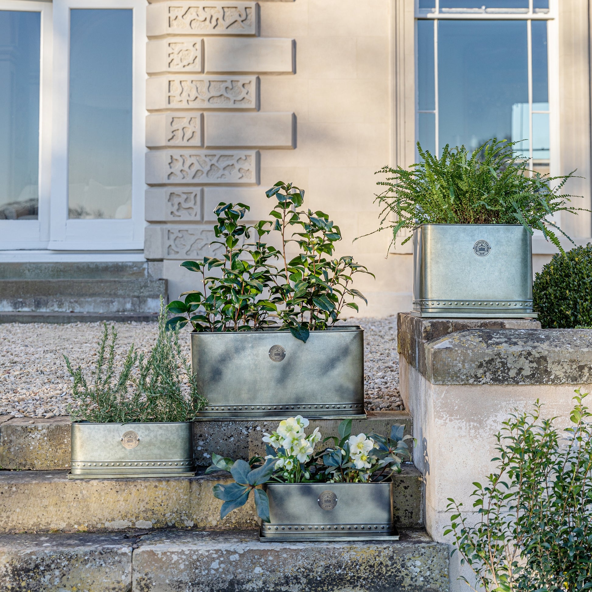 Skandi London Luxe Outdoor Planter in Brass - Large - Skandi London