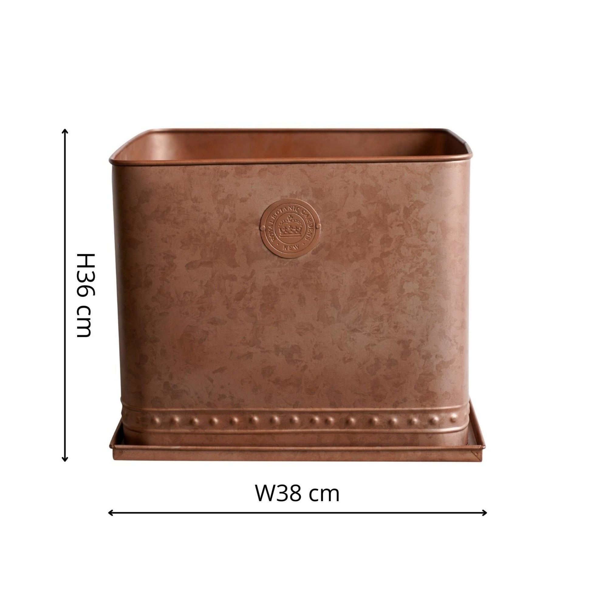 Skandi London Tall Luxe Outdoor Planter in Copper - Tall - Skandi London